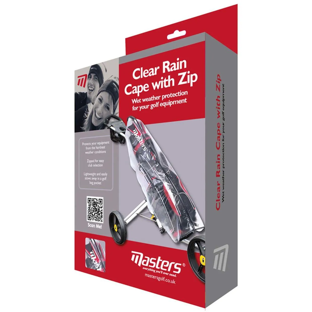 Masters Clear Rain Cape with Zip, Golf gloves for men, Golf alignment sticks, Golf travel case