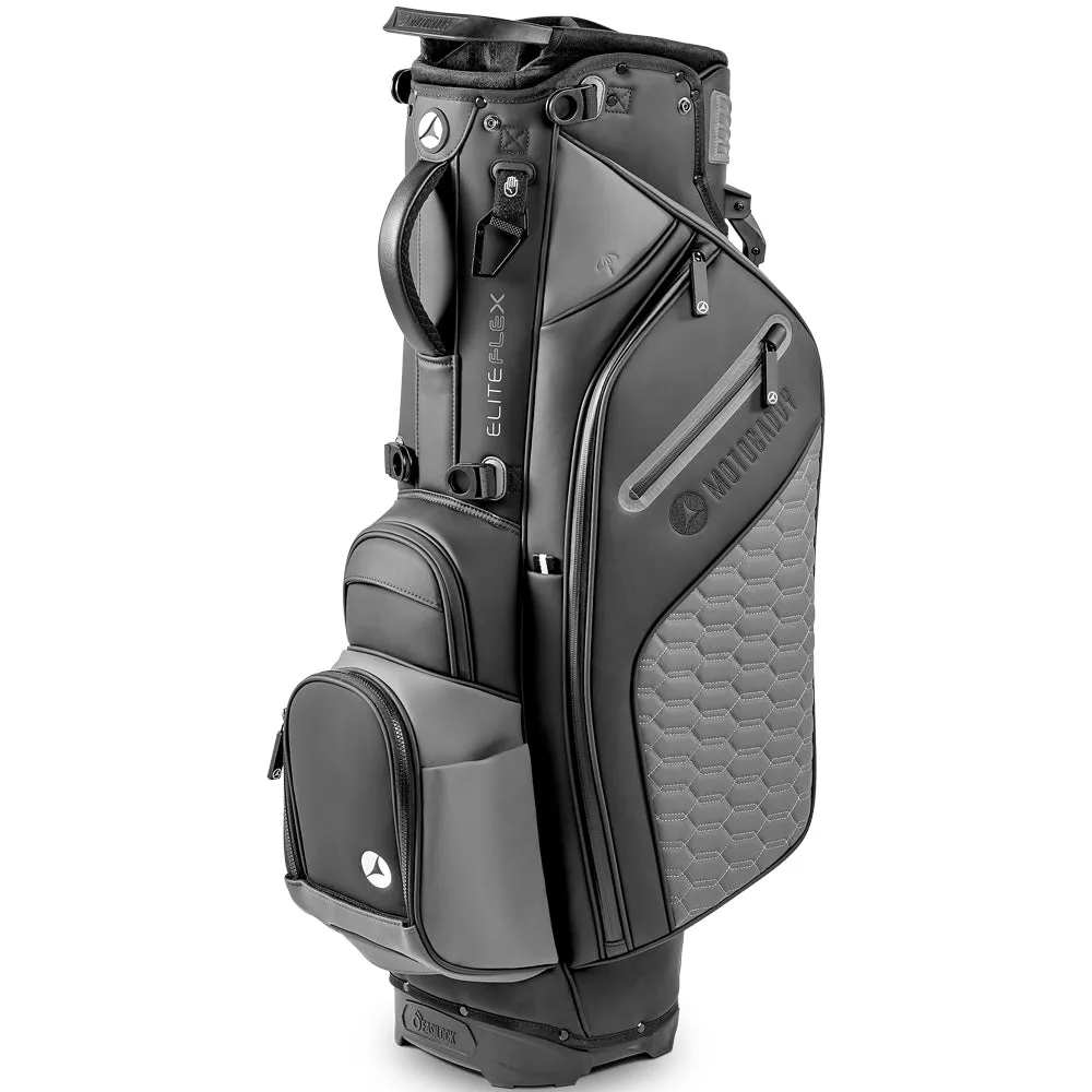 Motocaddy EliteFLEX Hybrid Stand Bag - Charcoal/Black, Golf gloves for men, Golf ball markers, Golf cleats replacement