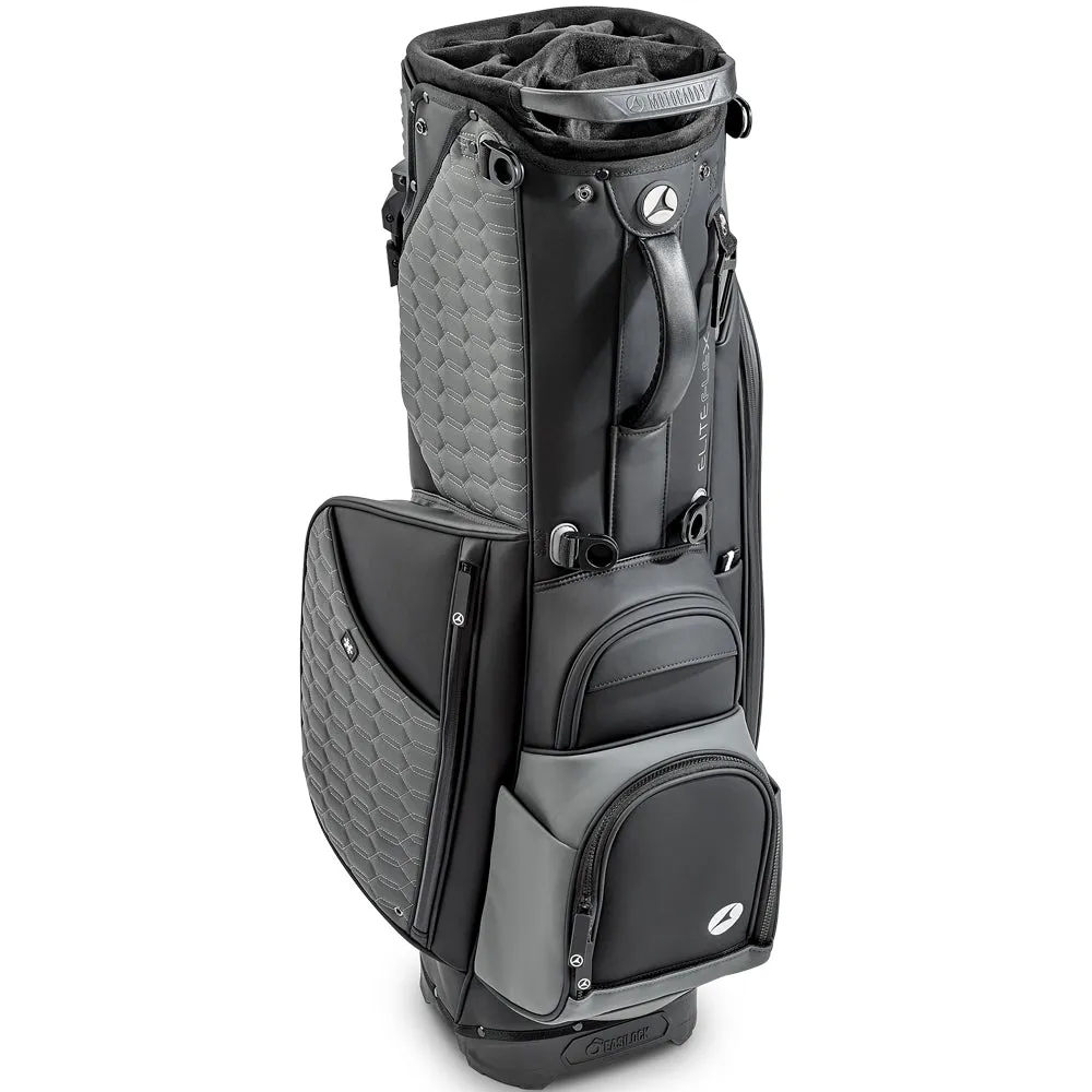 Motocaddy EliteFLEX Hybrid Stand Bag - Charcoal/Black, Golf cart accessories, Bluetooth golf speaker