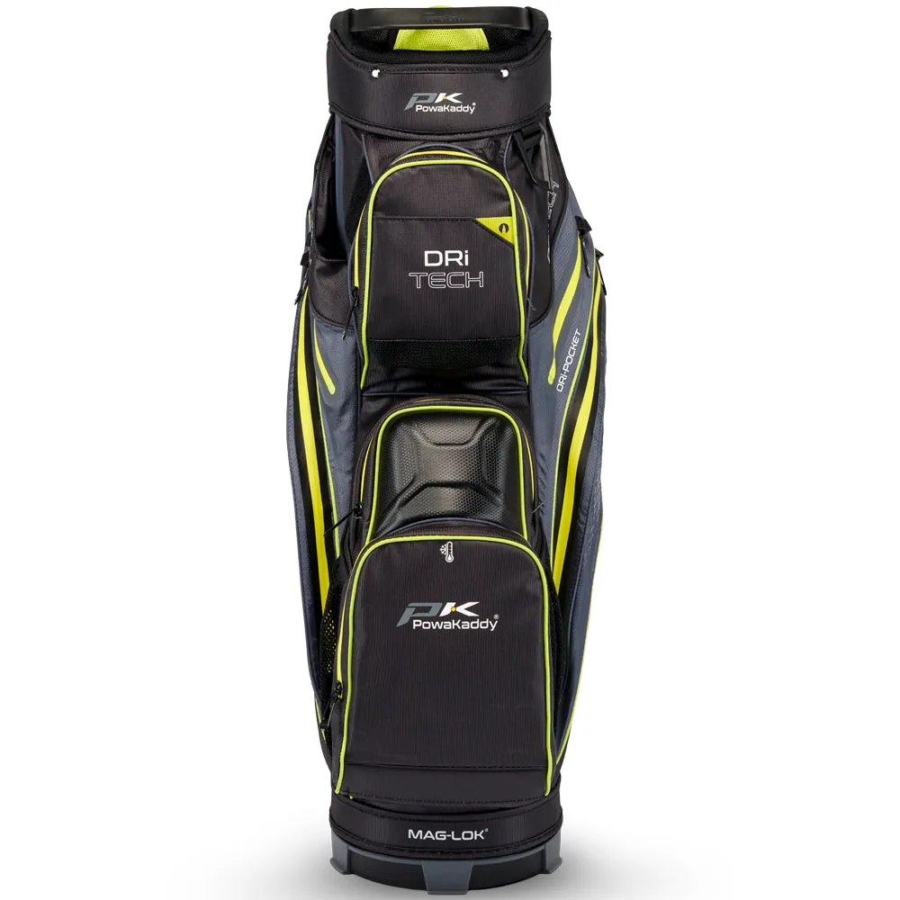 PowaKaddy Dri-TECH Waterproof Cart Bag -  Black/Green, Used golf clubs near me, Portable golf net