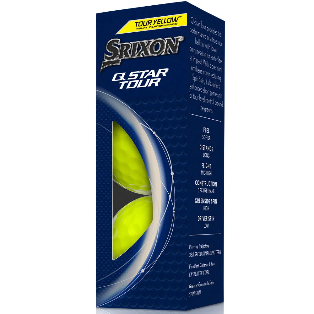 Q-STAR Tour Golf Balls - Tour Yellow - 12 Pack, Golf training aid, Portable golf net, TaylorMade Stealth driver