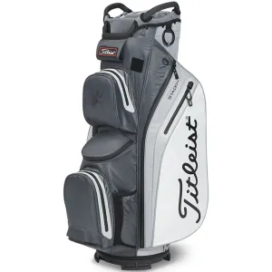Built to Impress Titleist Cart 14 StaDry Waterproof Cart Bag - Charcoal/Grey/White New Arrival, Ping G430 hybrid, Novelty golf head covers