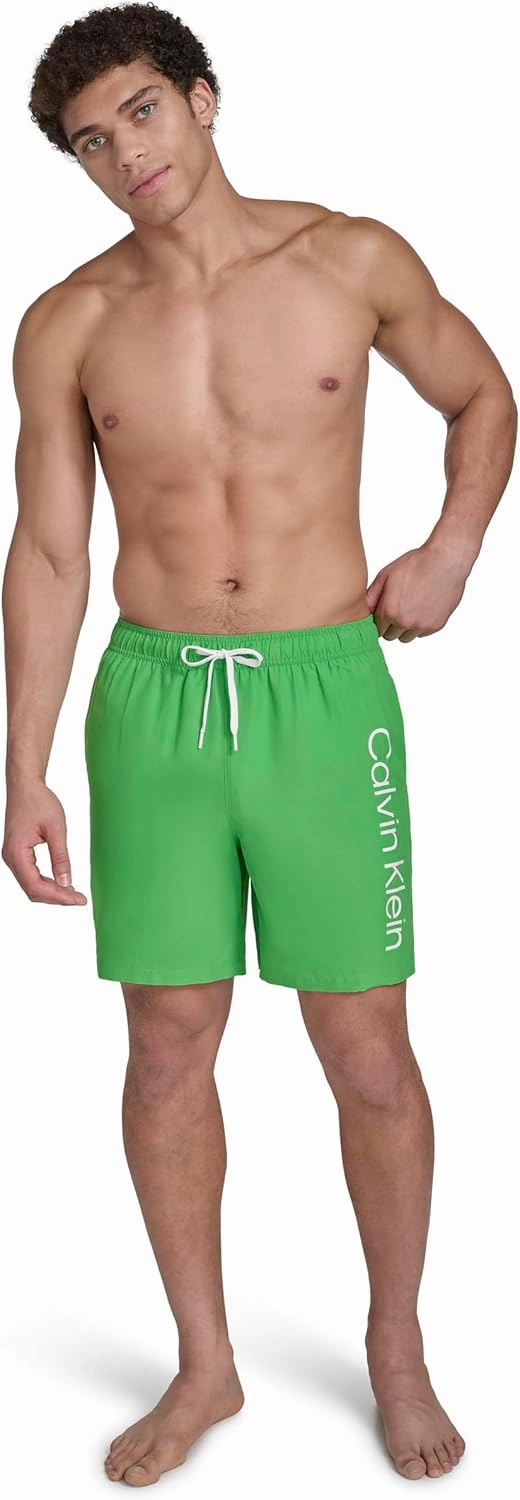 Calvin Klein Men's Volley Quick Dry Lightweight Swim Trunk