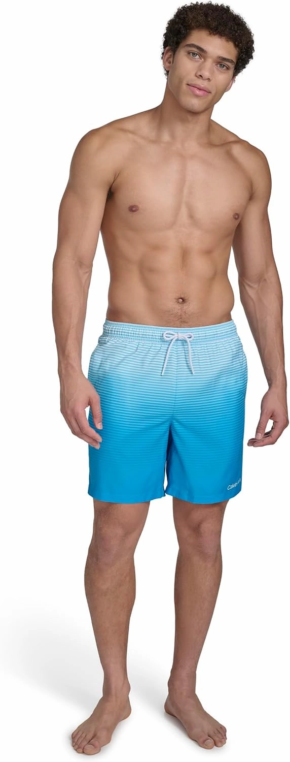 Calvin Klein Men's Volley Quick Dry Lightweight Swim Trunk