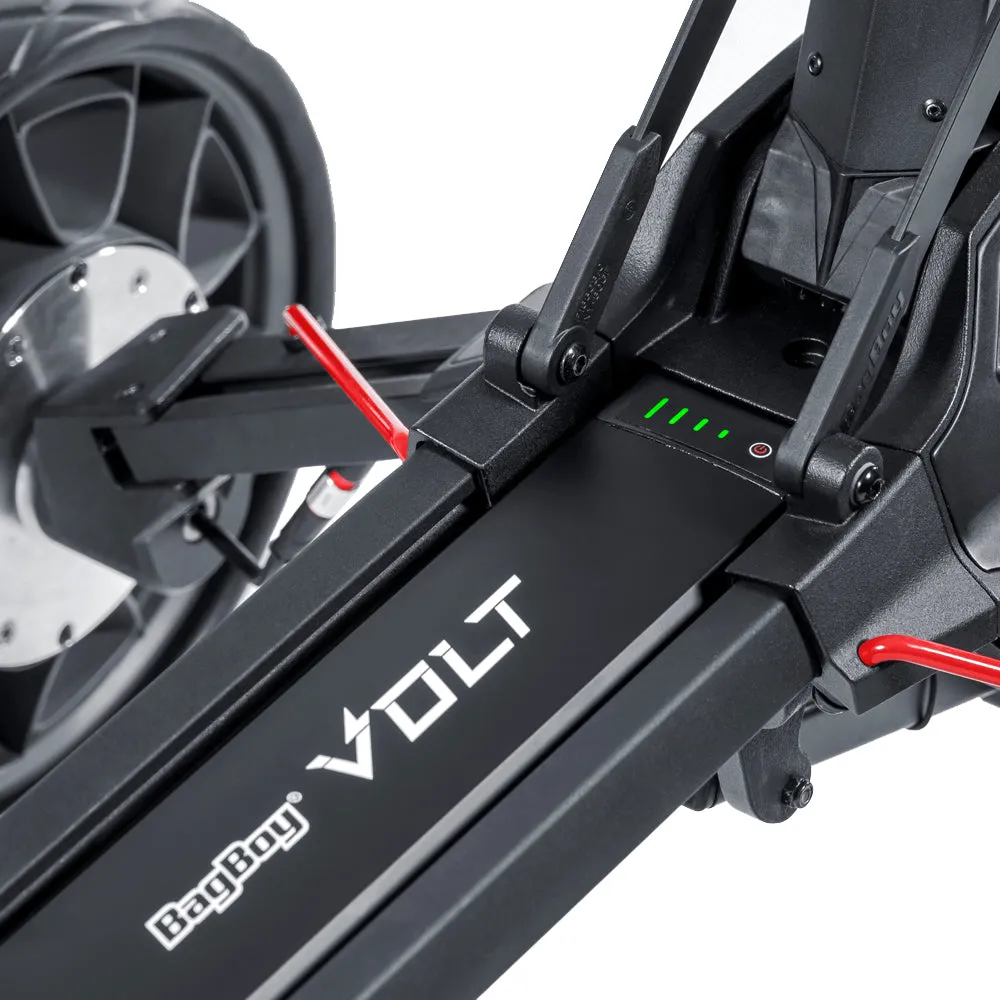 Bag Boy Volt Remote Electric Golf Trolley - Red/Black, Golf club cleaning brush