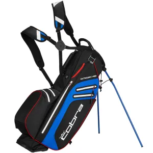 Cant-Miss Cobra Ultradry Pro Waterproof Stand Bag - Puma Black/Electric Blue Just Dropped, Senior golf clubs