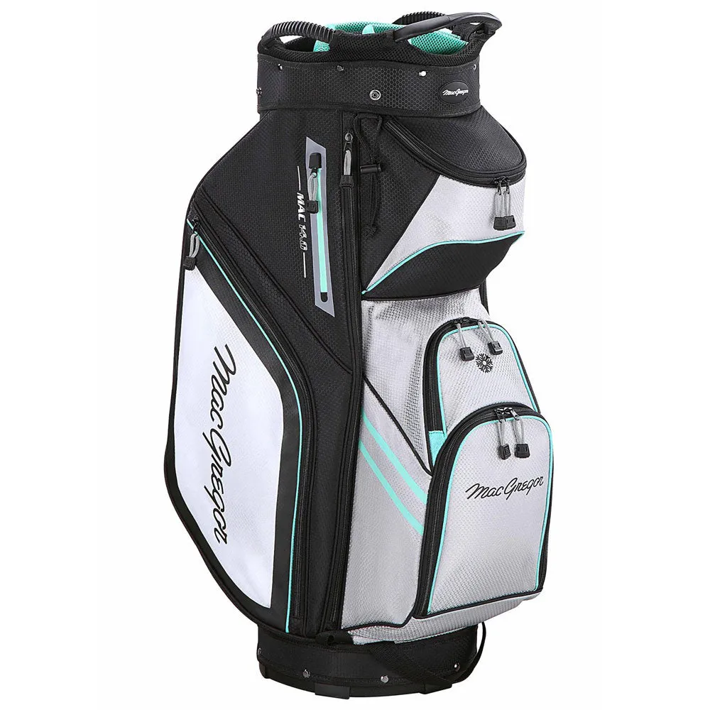 MacGregor Principal 10" Cart Bag - Cool Mint/Grey, Rain golf gloves, Senior golf clubs, What golf ball is best for high handicappers