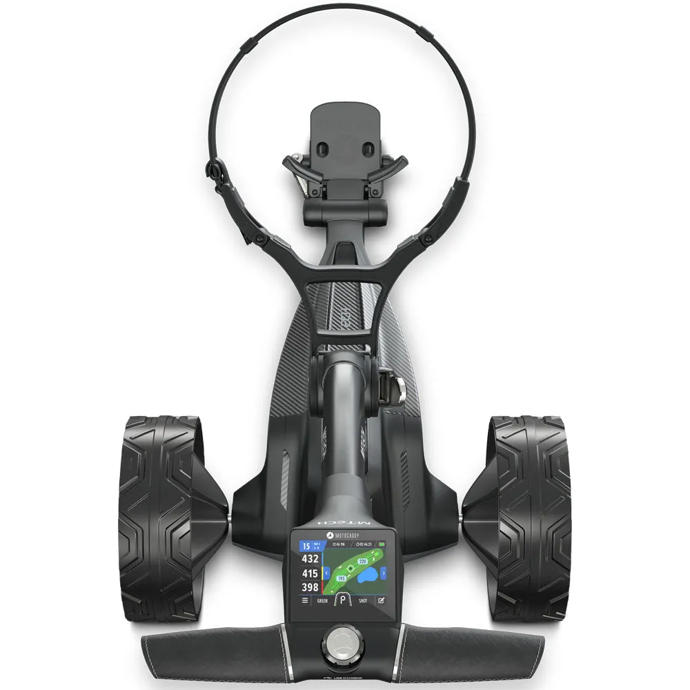 Motocaddy M-Tech GPS Electric Golf Trolley - Graphite, MOI golf club technology, Golf club travel bag hard case, Recycled golf accessories