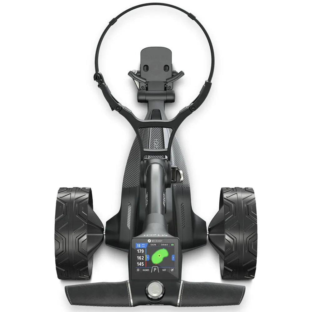 Motocaddy M-Tech GPS Electric Golf Trolley - Graphite, Golf gear for seniors, Leather golf gloves