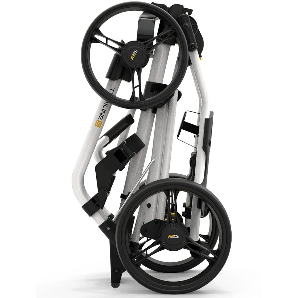 PowaKaddy Twinline 5 Lite 3-Wheel Push Trolley - Polar White, Personalized golf balls, Callaway golf set, Cobra AeroJet driver