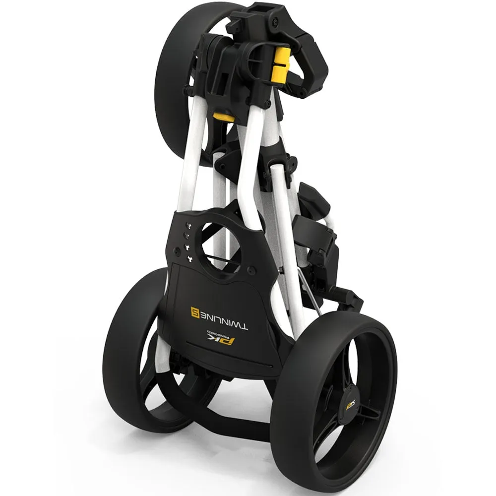 PowaKaddy Twinline 5 Lite 3-Wheel Push Trolley - Polar White, Vegan golf shoes, Golf grip tape