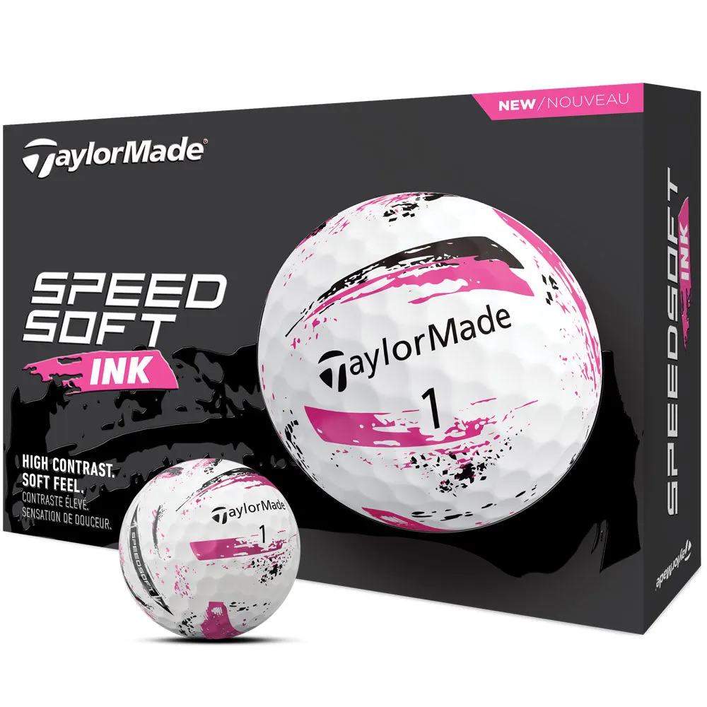 Cant-Miss TaylorMade SpeedSoft Golf Balls - Ink Pink - 12 Pack Shop the Hype, Golf club cleaner