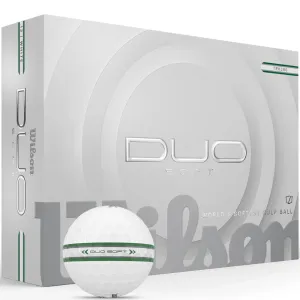 Cant-Miss Wilson Staff Duo Soft Golf Balls - TRK360 Green - 12 Pack Worth the Hype, Golf GPS watch, Golf rain gloves, Golf shaft flex chart