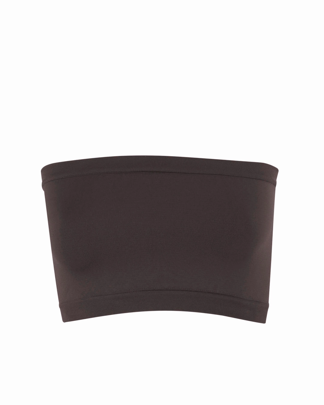 CAPTIVATING Bandeau Bra Top | Chocolate Brown