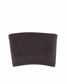 CAPTIVATING Bandeau Bra Top | Chocolate Brown