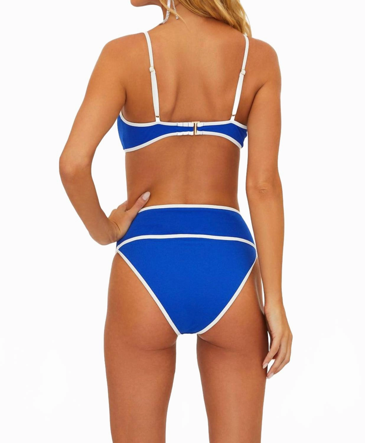 Carlotta Bikini Bottom In Riviera Azure