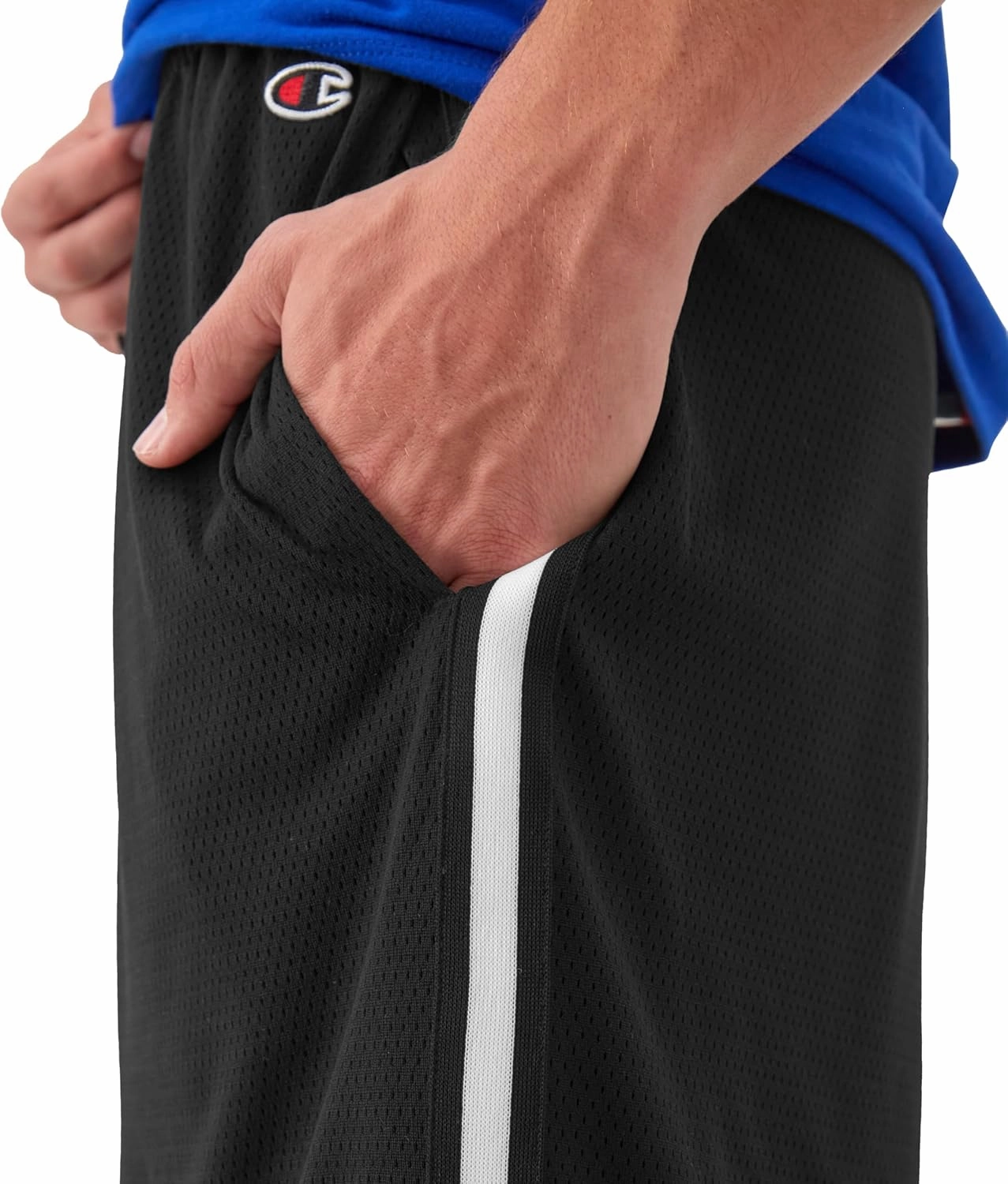 Champion, Lightweight Attack, Men's Mesh Shorts with Pockets, 7"