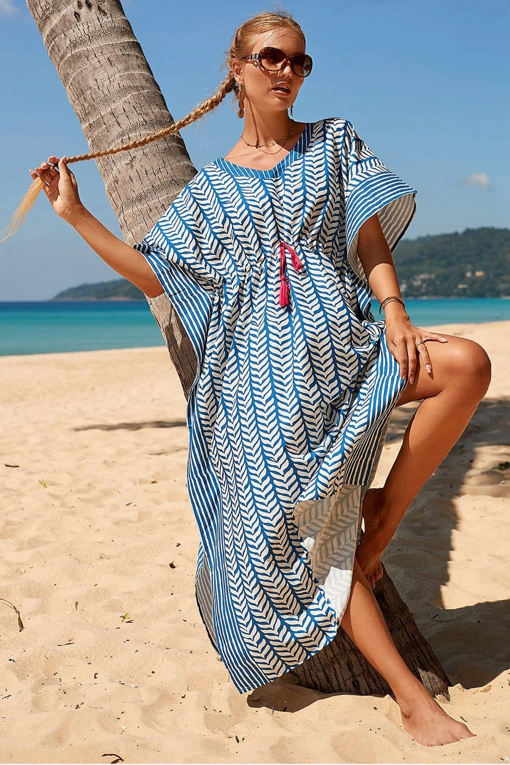 CHERRY CAT Beach Dress Swim Cover Up Summer Dress Swimwear Cover Ups