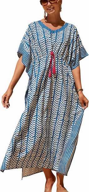 CHERRY CAT Beach Dress Swim Cover Up Summer Dress Swimwear Cover Ups