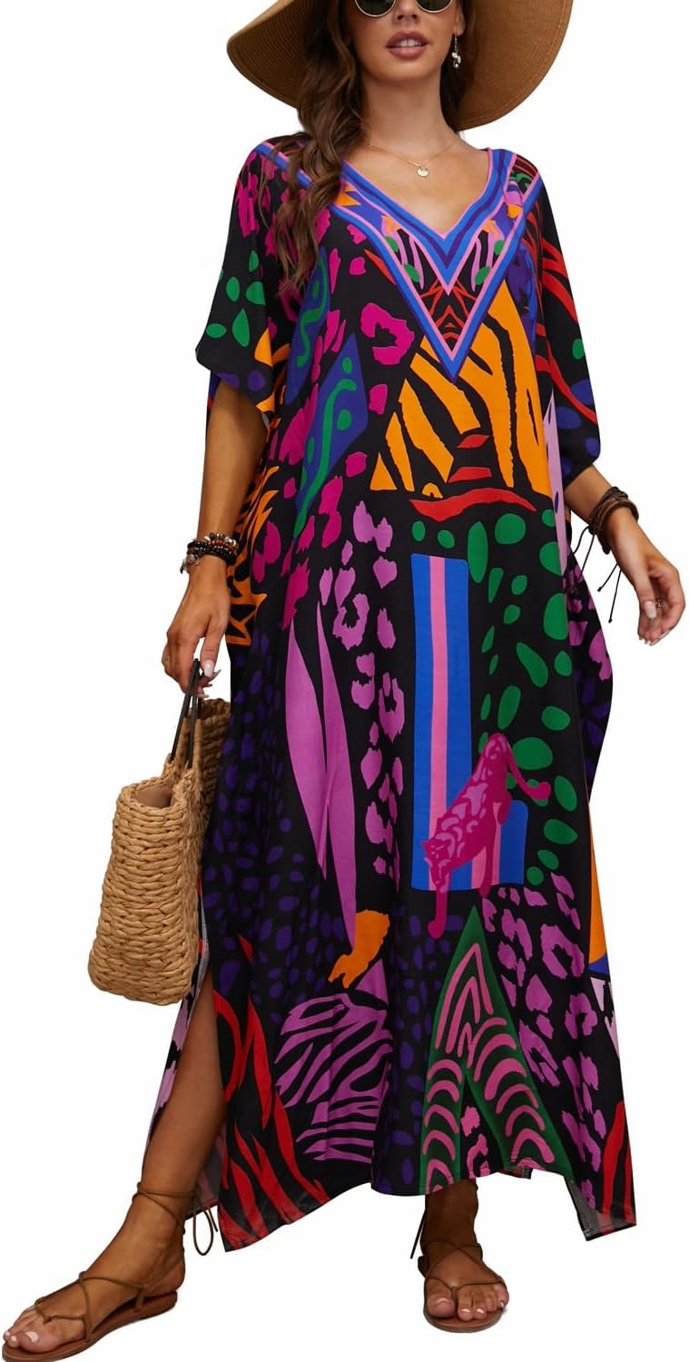 CHERRY CAT Beach Dress Swim Cover Up Summer Dress Swimwear Cover Ups