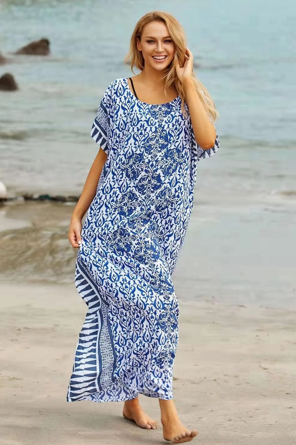 CHERRY CAT Beach Dress Swim Cover Up Summer Dress Swimwear Cover Ups