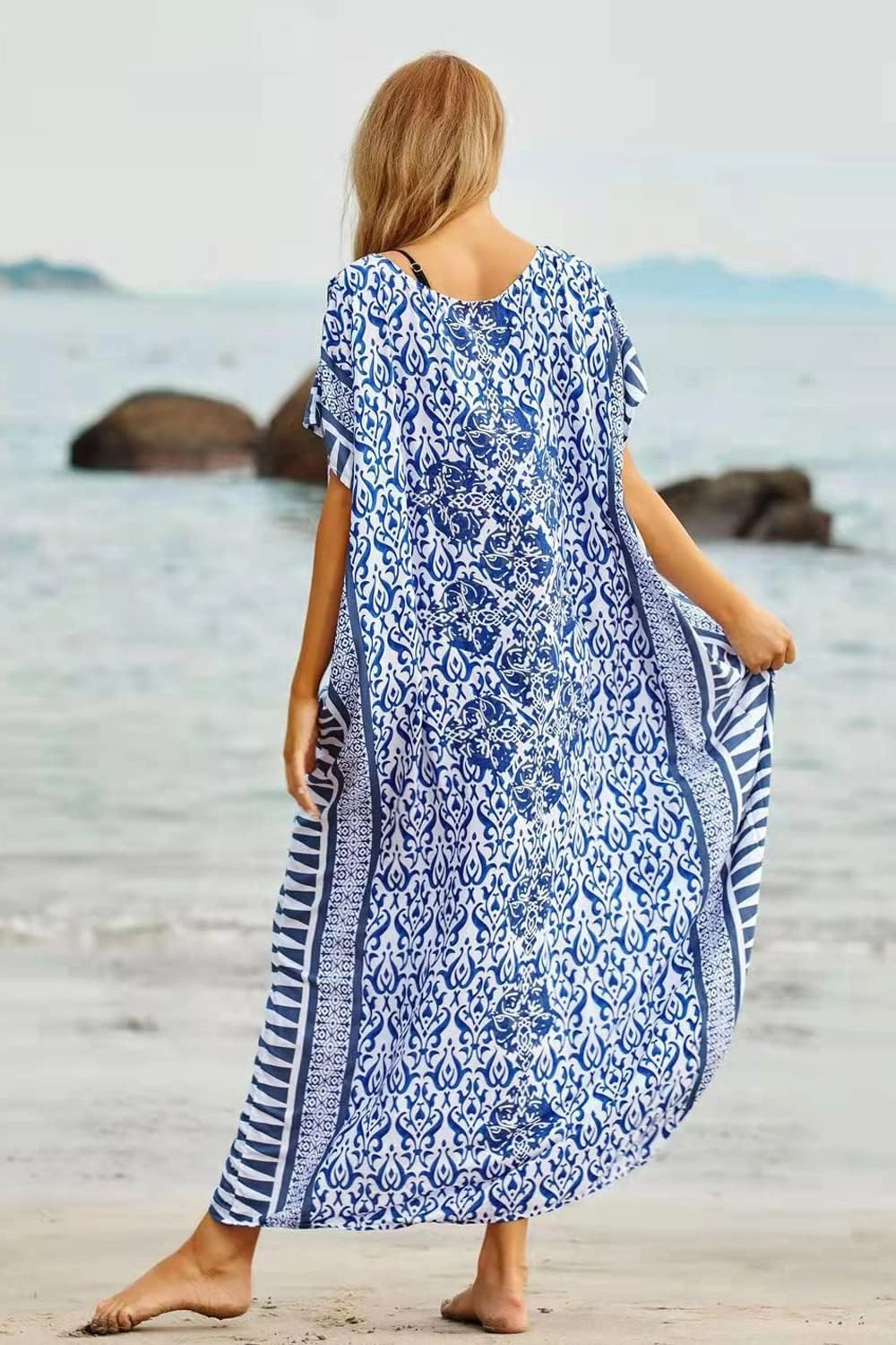 CHERRY CAT Beach Dress Swim Cover Up Summer Dress Swimwear Cover Ups