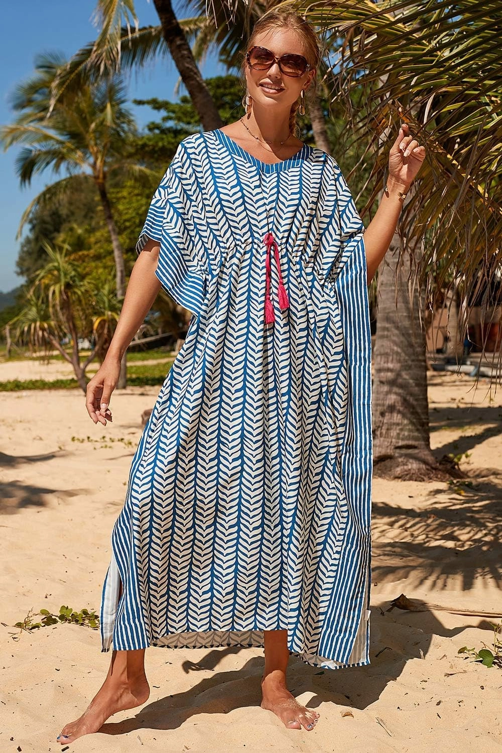 CHERRY CAT Beach Dress Swim Cover Up Summer Dress Swimwear Cover Ups