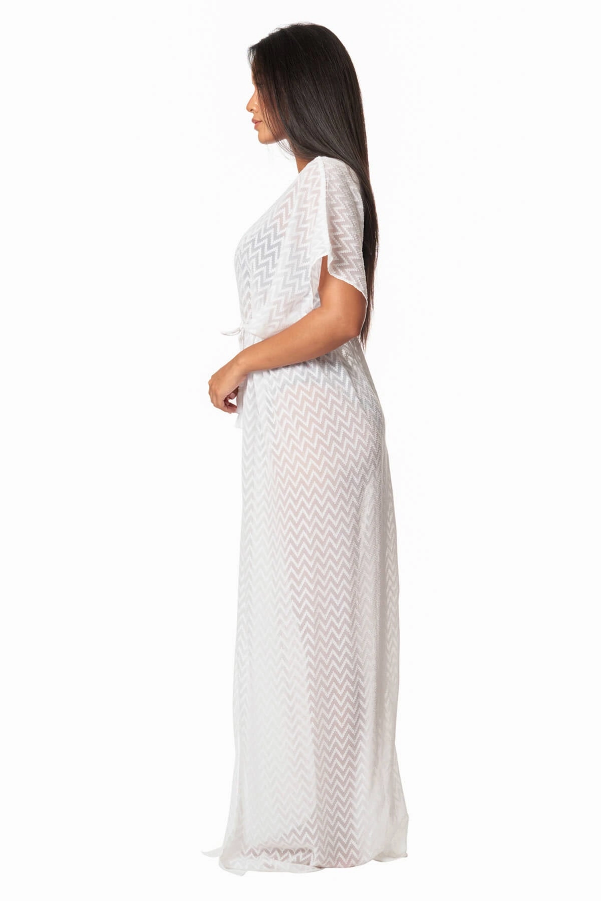 Chrystal Chevron Cover Up Maxi Dress