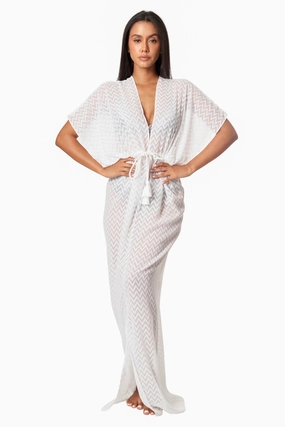 Chrystal Chevron Cover Up Maxi Dress