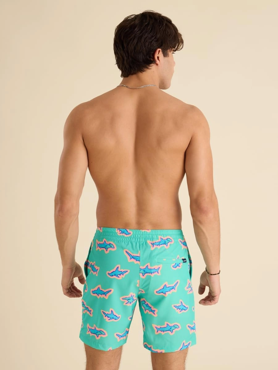 Chubbies Lined Mens Swim Trunks 7 Inch C Swim Shorts and Mens Shorts with Elastic Waist, Stretch, Boxer Brief Liner, UPF 50 