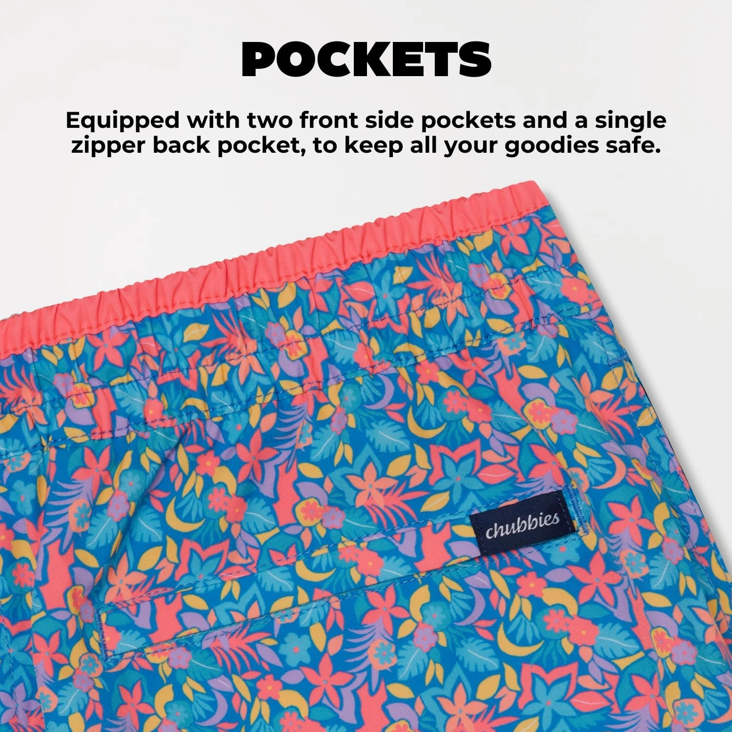 Chubbies Lined Mens Swim Trunks 7 Inch C Swim Shorts and Mens Shorts with Elastic Waist, Stretch, Boxer Brief Liner, UPF 50 