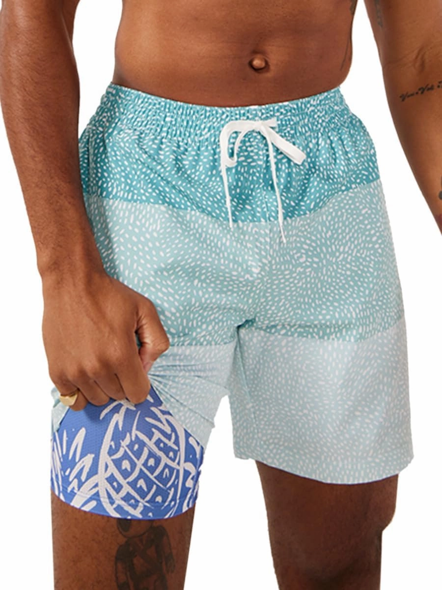 Chubbies Lined Mens Swim Trunks 7 Inch C Swim Shorts and Mens Shorts with Elastic Waist, Stretch, Boxer Brief Liner, UPF 50 