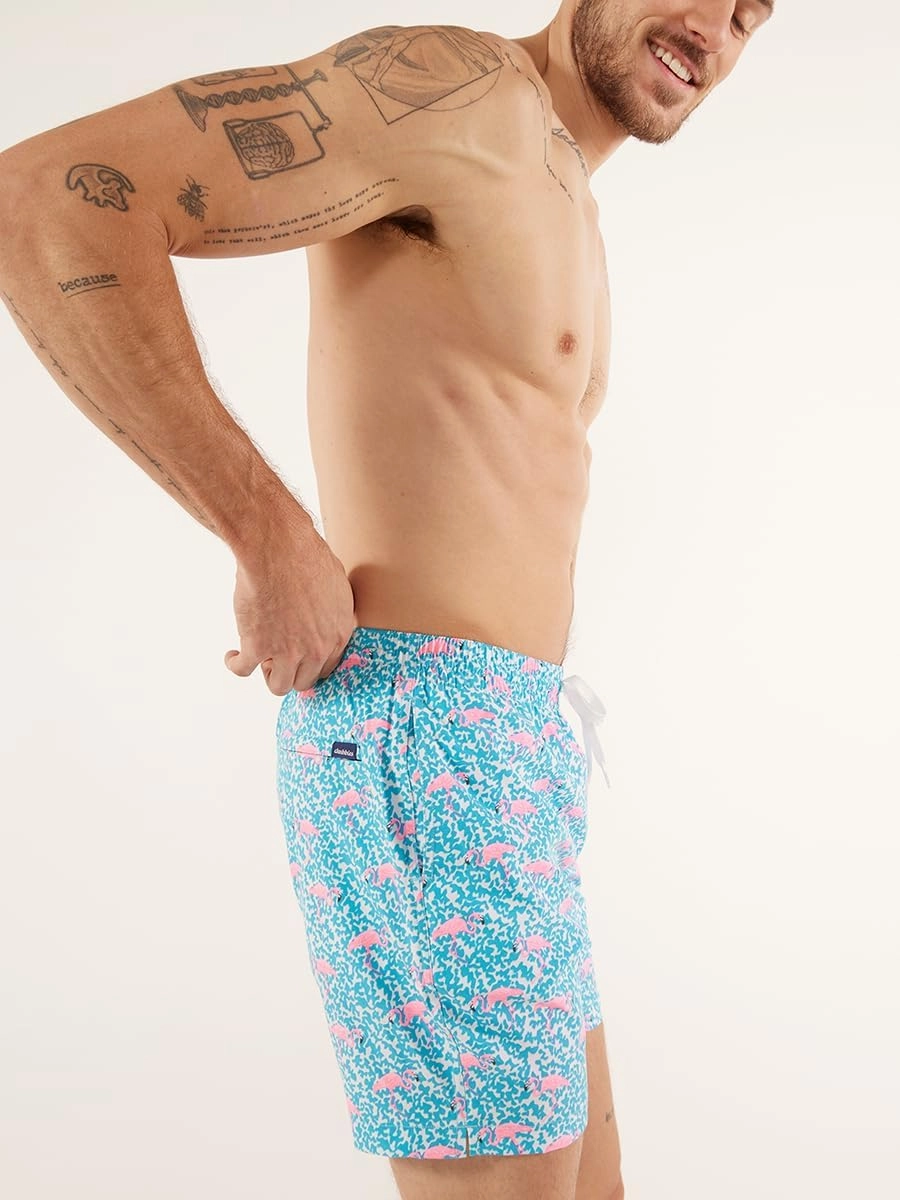 Chubbies Lined Mens Swim Trunks 7 Inch C Swim Shorts and Mens Shorts with Elastic Waist, Stretch, Boxer Brief Liner, UPF 50 