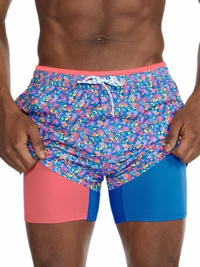 Chubbies Lined Mens Swim Trunks 7 Inch C Swim Shorts and Mens Shorts with Elastic Waist, Stretch, Boxer Brief Liner, UPF 50 