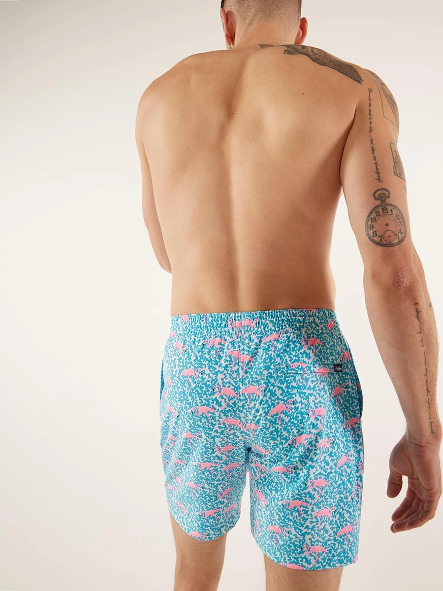 Chubbies Lined Mens Swim Trunks 7 Inch C Swim Shorts and Mens Shorts with Elastic Waist, Stretch, Boxer Brief Liner, UPF 50 