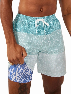 Chubbies Lined Mens Swim Trunks 7 Inch C Swim Shorts and Mens Shorts with Elastic Waist, Stretch, Boxer Brief Liner, UPF 50 