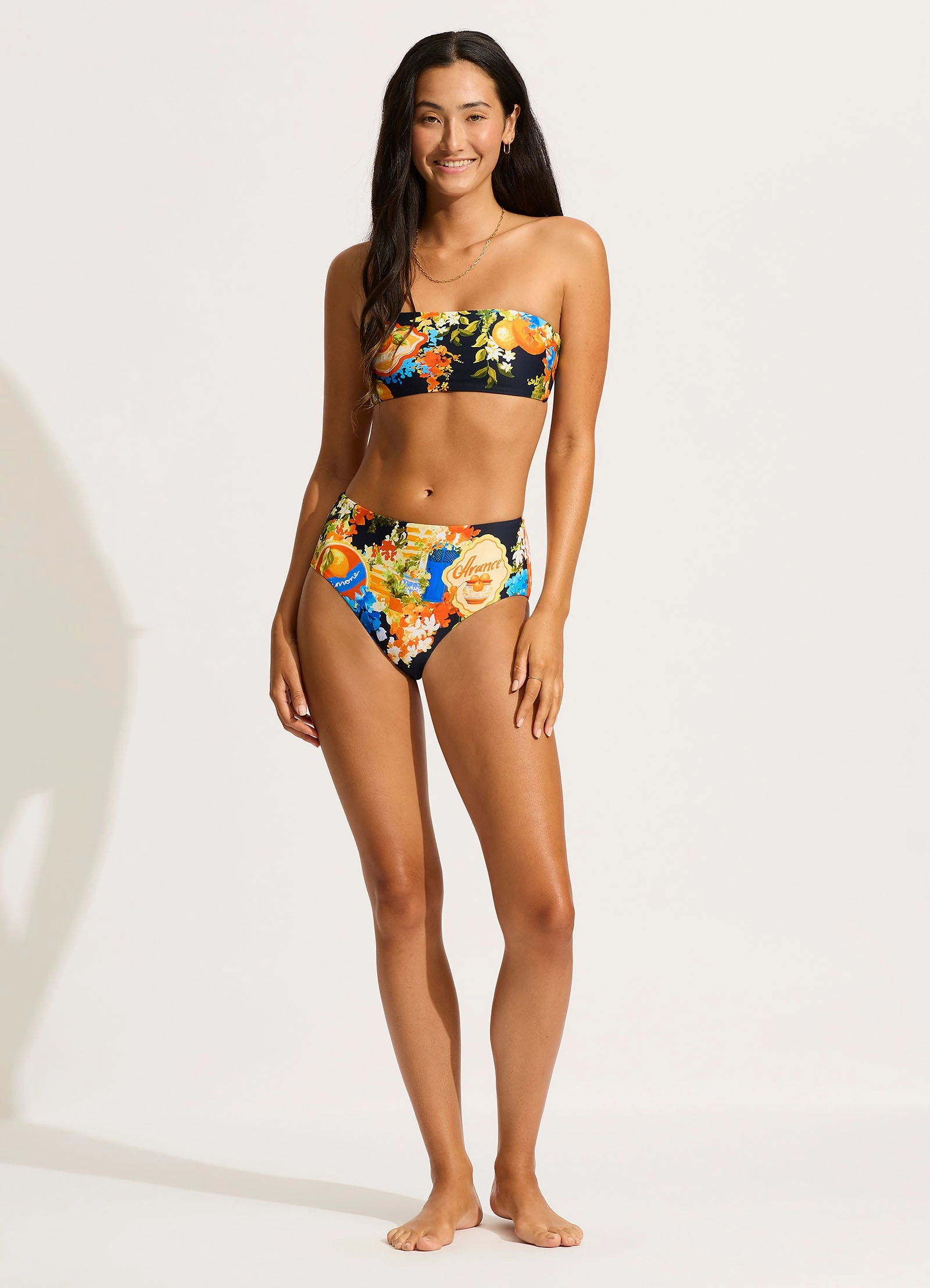 Ciao Bella Bandeau Bikini Top - True Navy