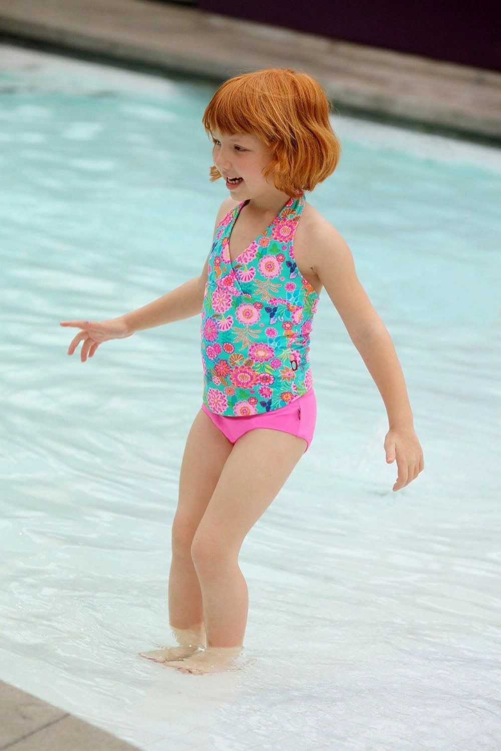 City Threads Girls Swim Brief Bottom UPF 50  Bathing Suit Soft Comfortable Durable Made in USA