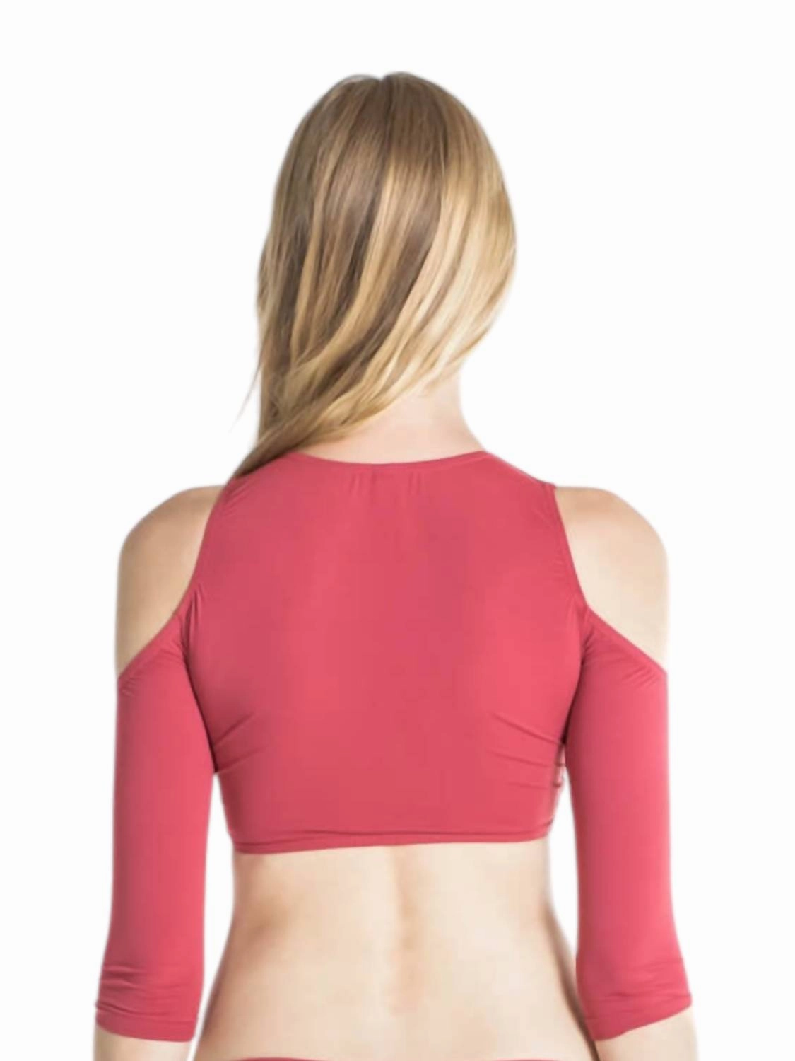 Clara Bikini Crop Top In Terracotta