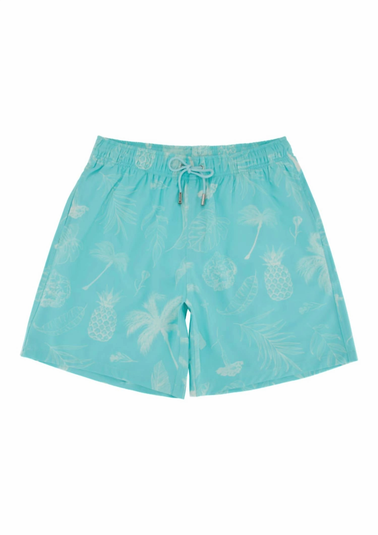 Classic Ropes Trunks In Aqua Tropics