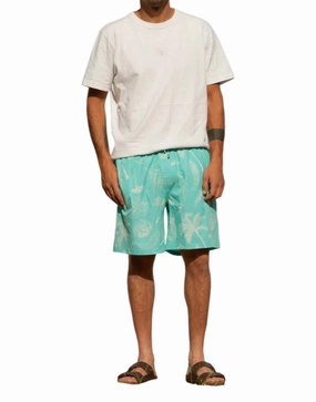 Classic Ropes Trunks In Aqua Tropics