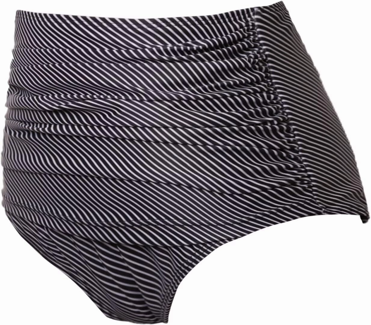 COCOPEAR Women's High Waisted Full Coverage Bikini Bottom Ruched Bathing Suit Bottoms for Women Tummy Control Swim Bottoms