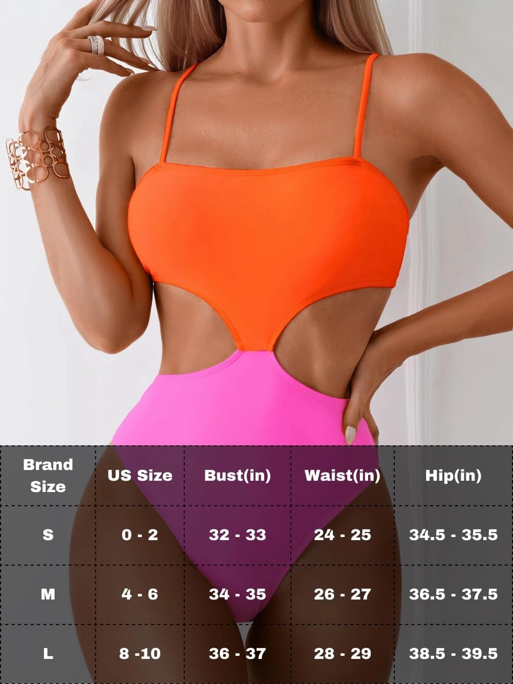 Color Block Swimsuit,Cut Out Sexy Monokini Women,Cheeky One Piece Swimsuits Beach Cruise Pool Party