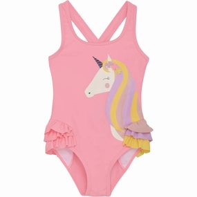 Color Kids Plumeria Swimsuit W. Unicorn
