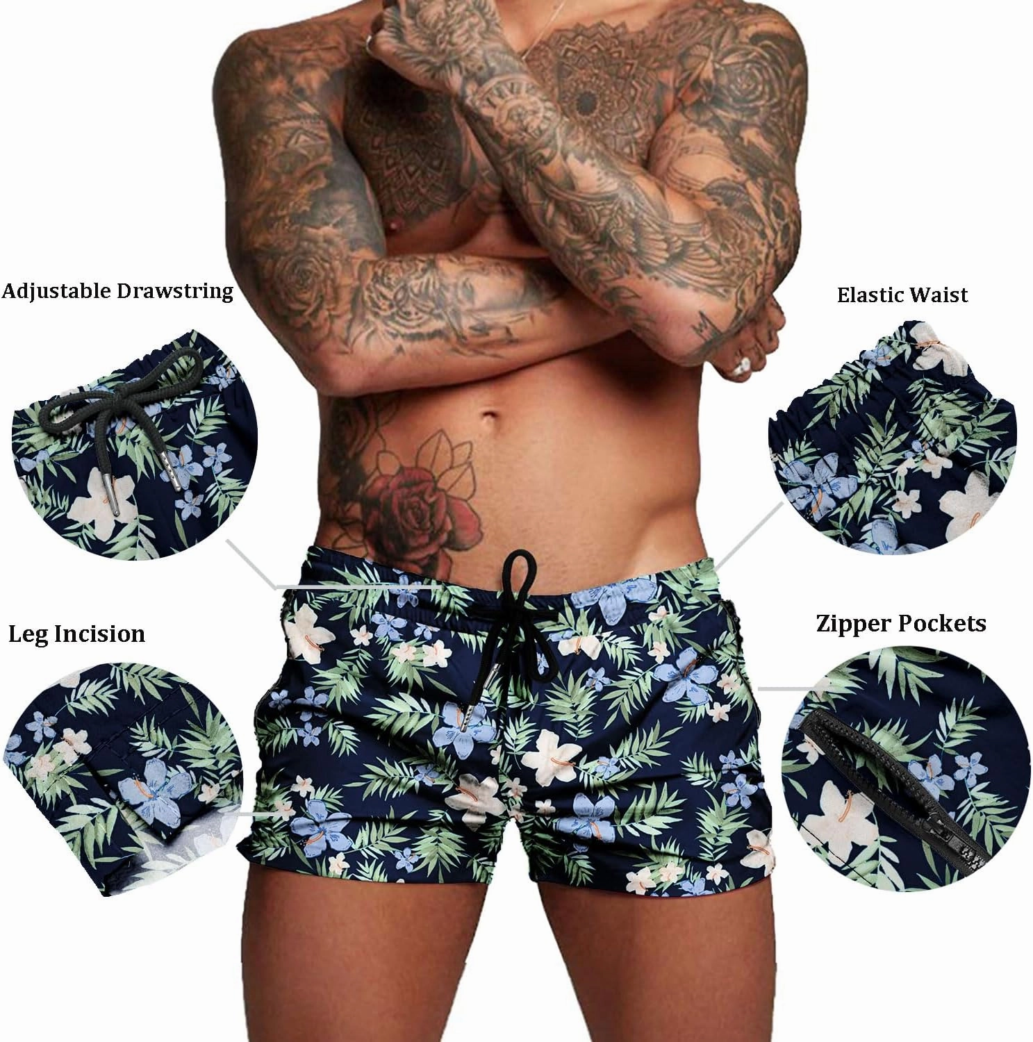 COOFANDY Men's Swim Trunk Swimwear Bathing Suit Swimsuit Board Beach Sport Short S-XXL