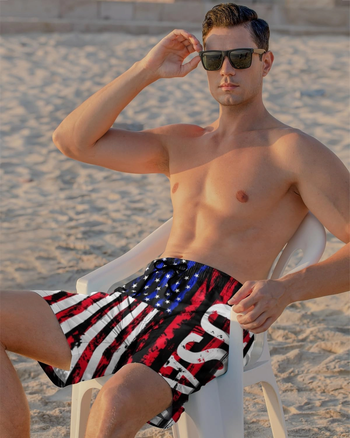 Cozople Mens Swimming Trunks with Compression Liner Swim Shorts 7 inch Quick Dry Bathing Suit Anti Chafe Boardshorts
