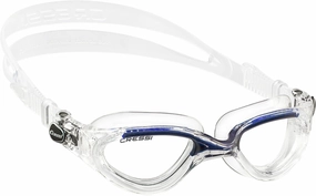 Cressi Adult Comfortable Silicone Swimming Goggles for Indoor Pool and Outdoor Use - Flash: Made in Italy