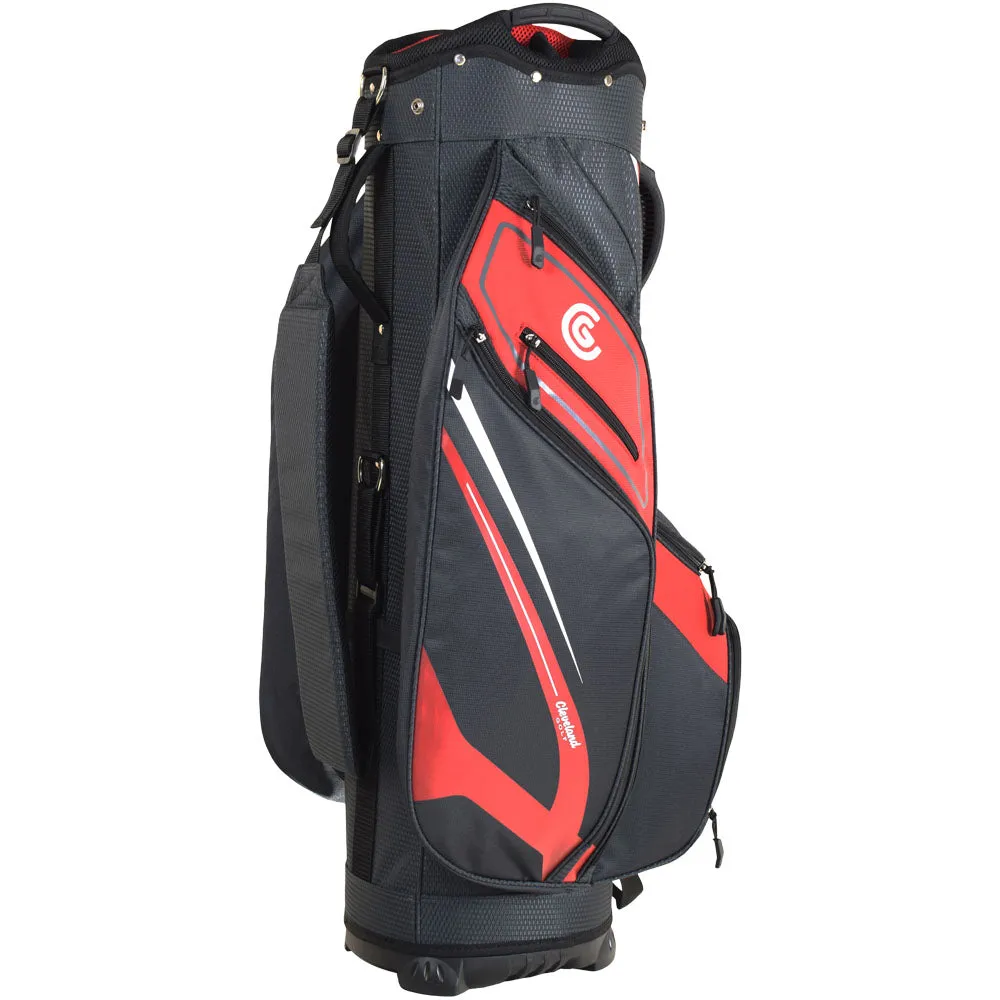 Cleveland Golf Friday 3 Cart Bag - Red/Charcoal, Golf club head covers