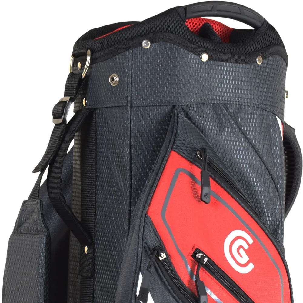 Cleveland Golf Friday 3 Cart Bag - Red/Charcoal, Golf cleats replacement, Indoor golf putting green, Wide width golf shoes