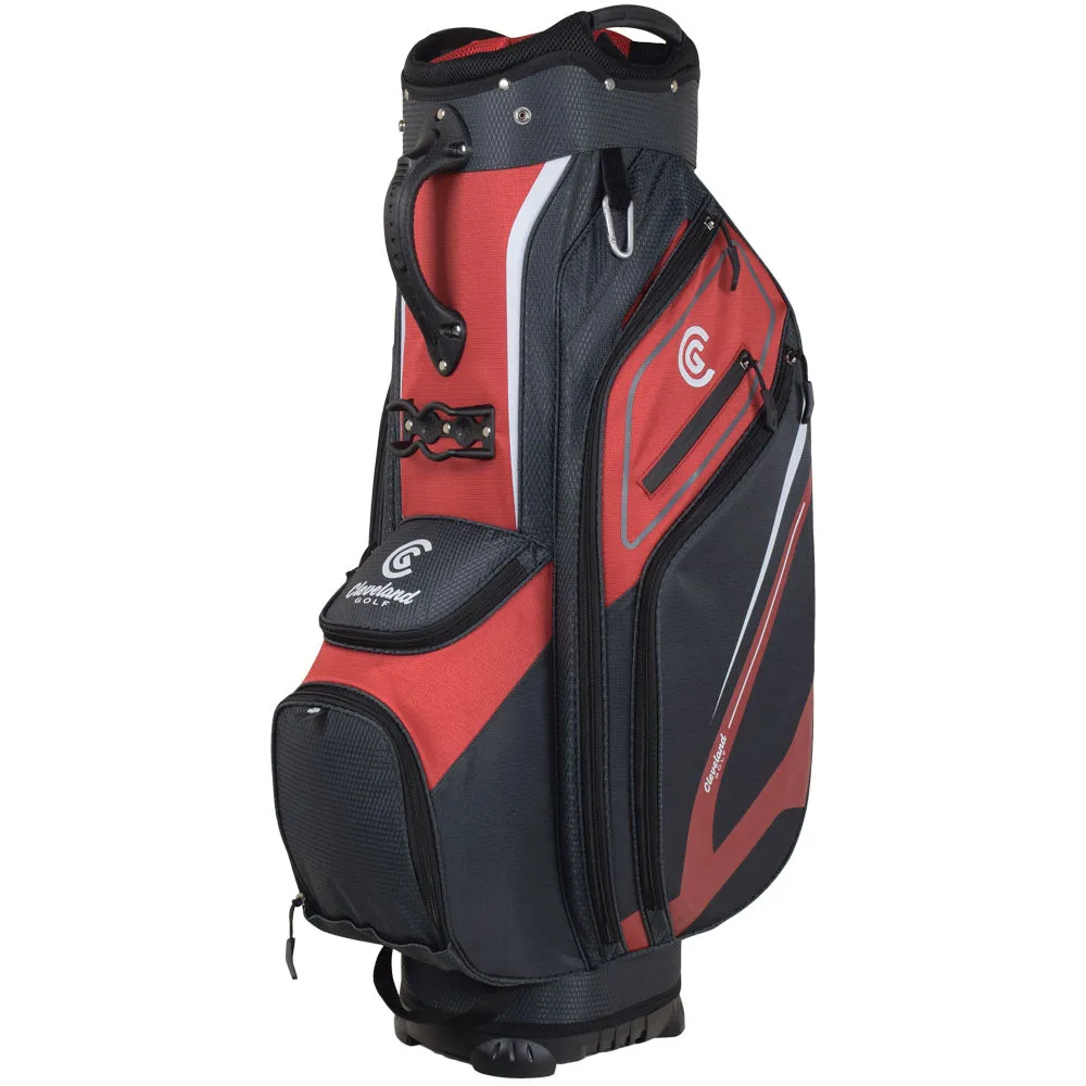 Crowd Favorite Cleveland Golf Friday 3 Cart Bag - Red/Charcoal Trending Choice, Golf club regripping kit, Golf club loft adjustment